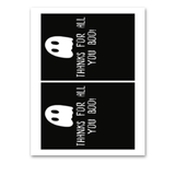 INSTANT DOWNLOAD Thanks For All You Boo Ghost Halloween Gift Card Holder 5x7