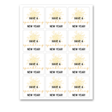 INSTANT DOWNLOAD Have A Sparkling New Year Square Gift Tags 2.5x2.5