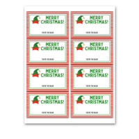 INSTANT DOWNLOAD Elf Merry Christmas Lip Balm Tags 2.5x4