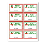 INSTANT DOWNLOAD Elf Merry Christmas Lip Balm Tags 2.5x4