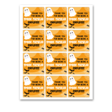INSTANT DOWNLOAD Thank You For Being A Spooktacular Employee Halloween Square Gift Tags 2.5x2.5