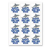 INSTANT DOWNLOAD Happy Shark Week Gift Tags 2.5x2.5