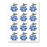 INSTANT DOWNLOAD Happy Shark Week Gift Tags 2.5x2.5