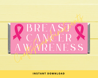 INSTANT DOWNLOAD Breast Cancer Awareness Chocolate Bar Wrappers