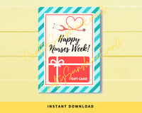 INSTANT DOWNLOAD Happy Nurses Week Gift Card Holder 5x7