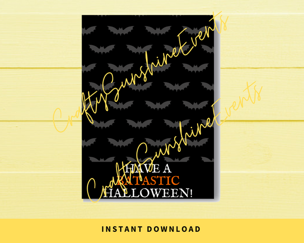 INSTANT DOWNLOAD Have A Batastic Halloween Cookie Cards 3.5x5