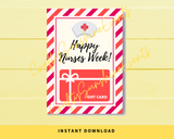 INSTANT DOWNLOAD Happy Nurses Week Gift Card Holder 5x7