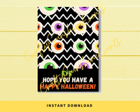 INSTANT DOWNLOAD Eye Hope You Have A Happy Halloween Cookie Cards 3.5x5