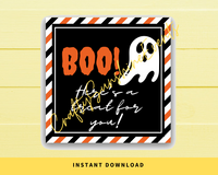 INSTANT DOWNLOAD Boo Here's A Treat For You Ghost Square Gift Tags 2.5x2.5