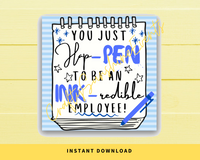 INSTANT DOWNLOAD You Just Happen To Be An Inkredible Employee Gift Tags 2.5x2.5