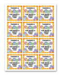 INSTANT DOWNLOAD Thanks A Lotto For Being A Great CNA Square Gift Tags 2.5x2.5