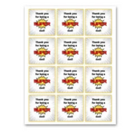 INSTANT DOWNLOAD Thank You For Being A Super Dad Square Gift Tags 2.5x2.5