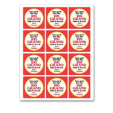 INSTANT DOWNLOAD You're Worth More Than 100 Grand Merry Christmas Square Gift Tags 2.5x2.5