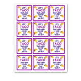 INSTANT DOWNLOAD Let's Taco 'Bout What A Great CNA You Are Square Gift Tags 2.5x2.5