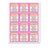 INSTANT DOWNLOAD Donut Know What We'd Do Without A Housekeeper Like You Square Gift Tags 2.5x2.5