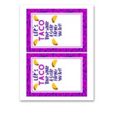 INSTANT DOWNLOAD Let's Taco 'Bout What A Great Father You Are Gift Card Holder 5x7