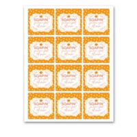 INSTANT DOWNLOAD Soapin' You Have A Great Fall Season Square Gift Tags 2.5x2.5