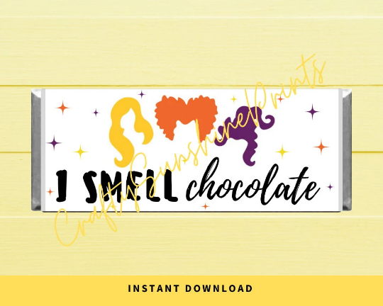 INSTANT DOWNLOAD I Smell Chocolate- Chocolate Wrapper