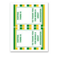INSTANT DOWNLOAD Hoping There Is Subway To Thank You For Being A Great Housekeeper Gift Card Holder 5x7