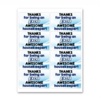 INSTANT DOWNLOAD Thanks For Being An Awesome Housekeeper Gift Tags 4x2.5