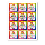 INSTANT DOWNLOAD We're Over The Rainbow That You Are Our CNA Square Gift Tags 2.5x2.5