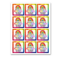 INSTANT DOWNLOAD We're Over The Rainbow That You Are Our Nurse Square Gift Tags 2.5x2.5