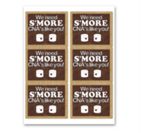 INSTANT DOWNLOAD We Need S'more CNAs Like You Gift Tags 3-1/3 x 4