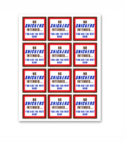 INSTANT DOWNLOAD No Snickers Intended, You Are The Best Dad Square Gift Tags 2.5x2.5