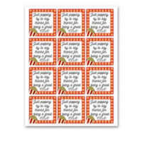 INSTANT DOWNLOAD Just Popping By To Say Thanks For Being A Great CNA Square Gift Tags 2.5x2.5