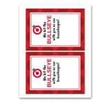 INSTANT DOWNLOAD We Hit The Bullseye With You As Our Housekeeper Gift Card Holder 5x7