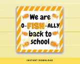 We Are Ofishally Back To School | Back To School Gift Tags | Instant Download | 2.5x2.5