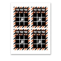 INSTANT DOWNLOAD Halloween Ghost Tic Tac Toe Game Cards