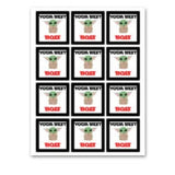 INSTANT DOWNLOAD Yoda Best Boss Square Gift Tags 2.5x2.5