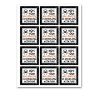 INSTANT DOWNLOAD Hope Your Halloween Is Crawling With Fun Square Gift Tags
