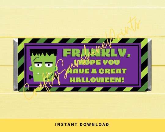 INSTANT DOWNLOAD Frankly, I Hope You Have A Great Halloween Chocolate Wrapper
