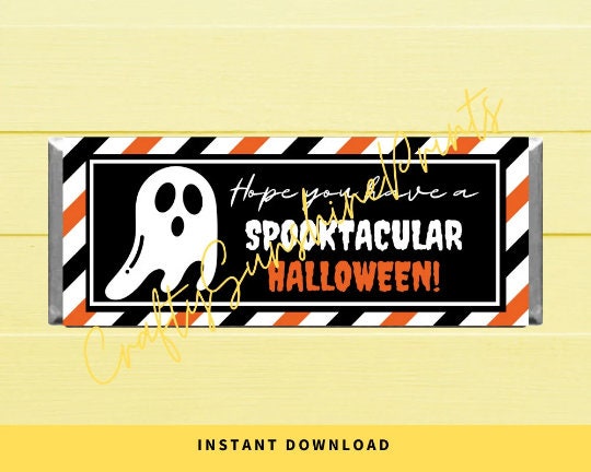 INSTANT DOWNLOAD Hope You Have A Spooktacular Halloween Chocolate Wrapper