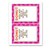 INSTANT DOWNLOAD Donut Know What We'D Do Without A Boss Like You Gift Card Holder 5x7