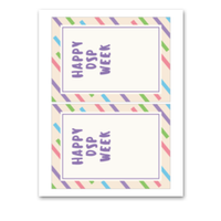 INSTANT DOWNLOAD Happy DSP Week Gift Card Holder 5x7