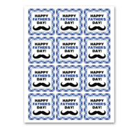 INSTANT DOWNLOAD Happy Father's Day Square Gift Tags 2.5x2.5