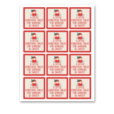 INSTANT DOWNLOAD A Little Christmas Treat For Someone So Sweet Square Gift Tags 2.5x2.5