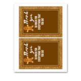 INSTANT DOWNLOAD Gingerbread Thank You So Much For Everything That You Do Gift Card Holder 5x7