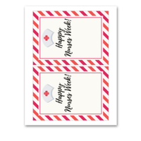 INSTANT DOWNLOAD Happy Nurses Week Gift Card Holder 5x7