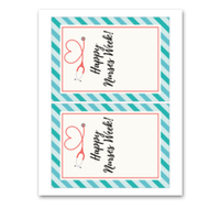 INSTANT DOWNLOAD Happy Nurses Week Gift Card Holder 5x7