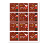 INSTANT DOWNLOAD We Would Go Nuts Without You As Our Employee Square Gift Tags 2.5x2.5