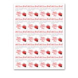 INSTANT DOWNLOAD Happy Valentine's Day Hot Cocoa Bomb Gift Tags 2x2