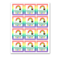 INSTANT DOWNLOAD You're The Pot Of Gold At The End Of My Rainbow Square Gift Tags 2.5x2.5