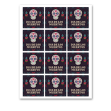 INSTANT DOWNLOAD Dia De Los Muertos Square Gift Tags 2.5x2.5