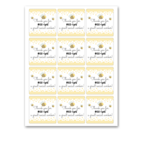 INSTANT DOWNLOAD Thank You For Bee-ing A Great Social Worker Square Gift Tags 2.5x2.5