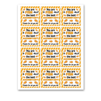 INSTANT DOWNLOAD You Are O-Fish-Ally The Best Accountant Square Gift Tags 2.5x2.5