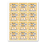 INSTANT DOWNLOAD You Are O-Fish-Ally The Best Accountant Square Gift Tags 2.5x2.5